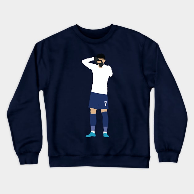 Son Heung-Min Camera Celebration Spurs Crewneck Sweatshirt by Jackshun